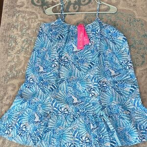 Lilly Pulitzer Vibrant Blue and White Sundress